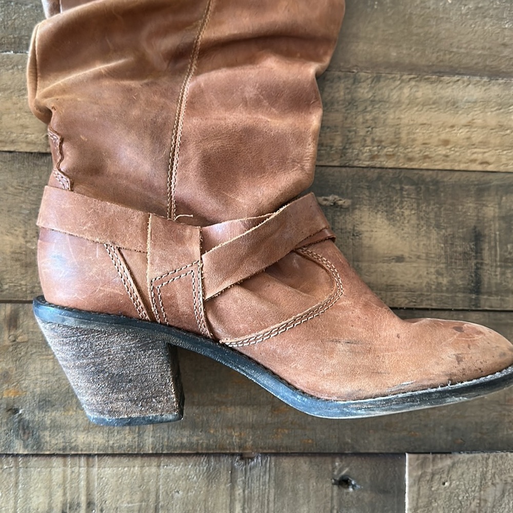 Steven Madden Cowboy Boots with Buckle Detail - Picture 5 of 11